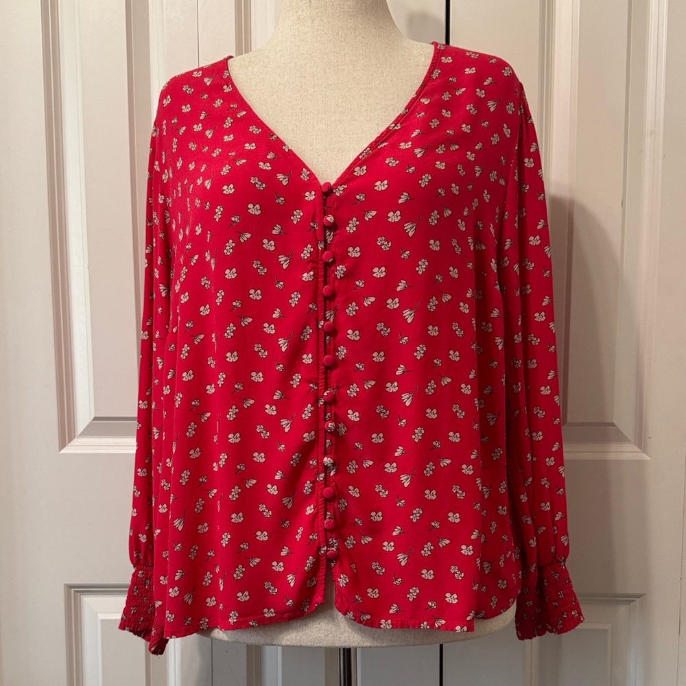 Sanctuary Harmony Balloon Sleeve Floral Top - Picture 2 of 14